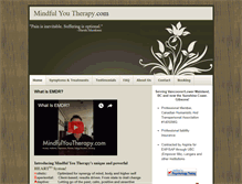 Tablet Screenshot of mindfulyoutherapy.com